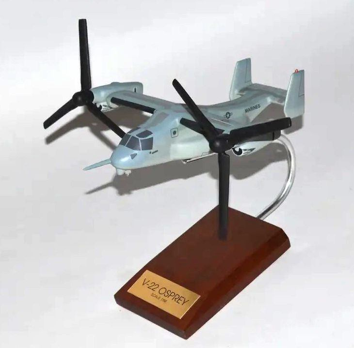 USMC Boeing V-22 Osprey Gray Vtol Stol Desk Top Display 1/96 Model SC Airplane