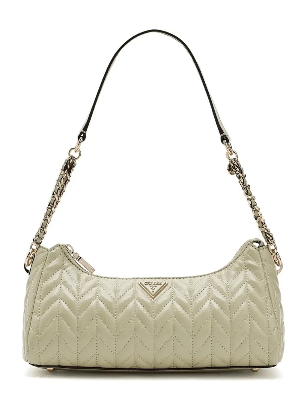 GUESS Cheryl Quilted Shoulder Bag Sage Green NWT