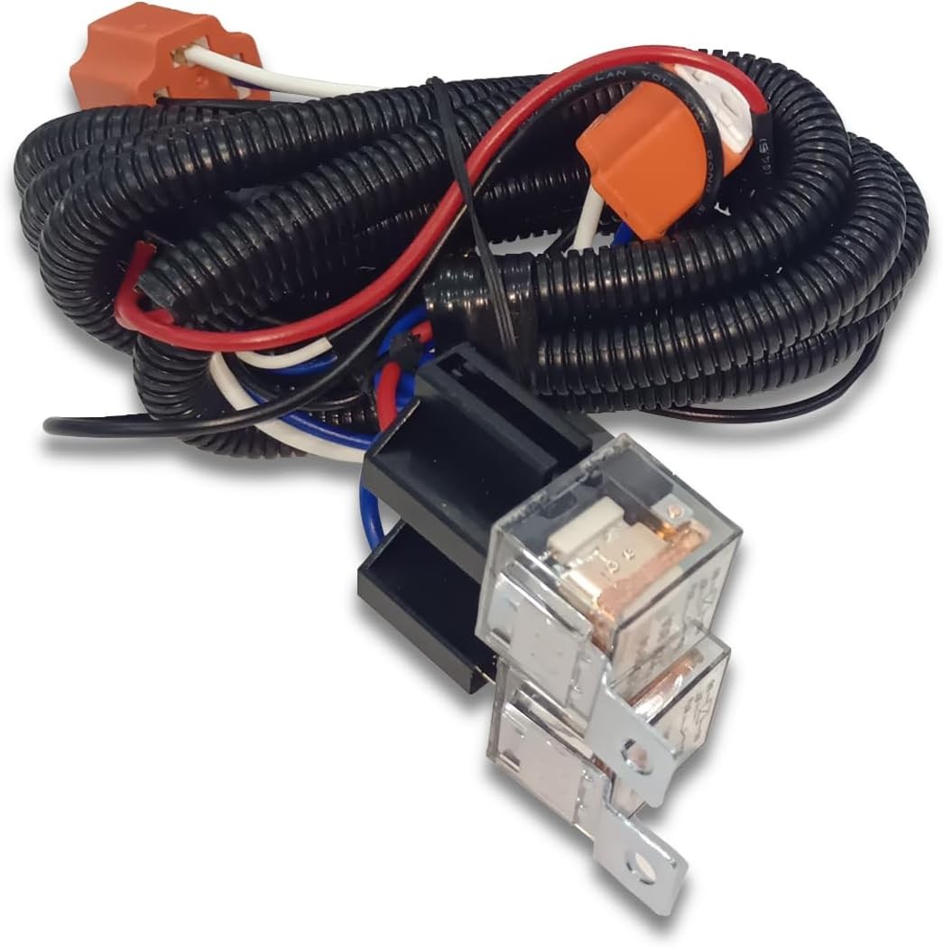 H4 Headlight Relay Kit, 2Headlight Wiring and Ceramic Socket Plug, Fit for fo... H4 Headlight Relay Kit, 2Headlight Wiring and Ceramic Socket Plug, Fit for fo...