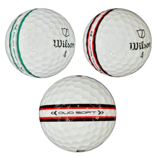 Wilson Duo Soft Stripe 24 Pack Used Golf Balls AAAA Near Mint 4A