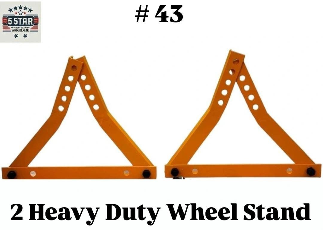 SET#43 FRAME MACHINE ADJUSTABLE 2 UNIVERSAL WHEEL STANDS CHIEF STYLE 674507