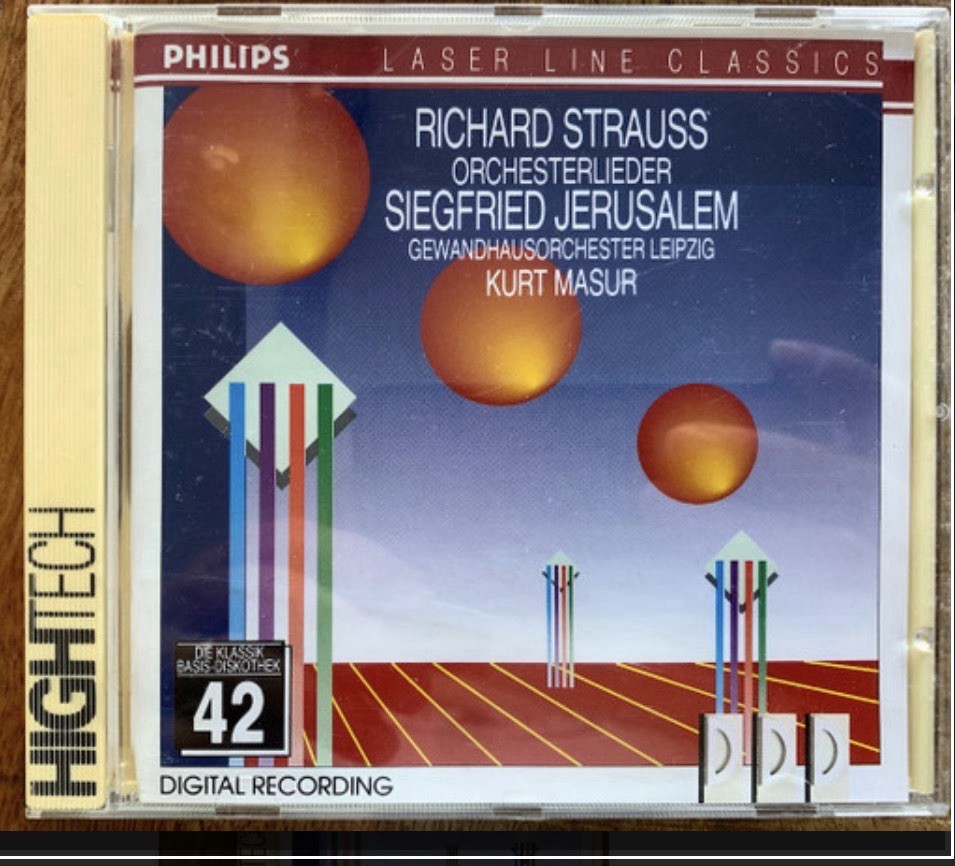 Richard Strauss Siegfried Jerusalem Gewandhausorchester Leipzig Kurt Masur CD
