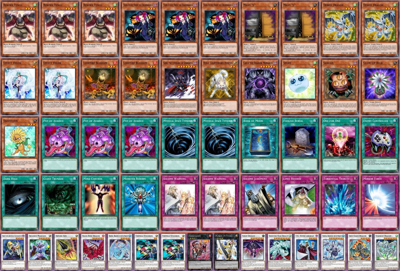 Yu-Gi-Oh Complete Tengu Plant 2011 Reborn Maxx \
