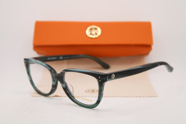 NEW TORY BURCH TY 2121U 1869 BLUE BLACK HORN AUTHENTIC EYEGLASSES 51-18