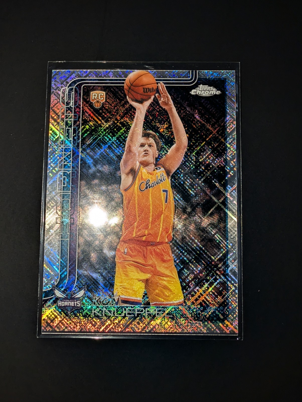 2025-26 Topps Chrome Update #154 Kon Knueppel Skylight Refractor 2025-26 Topps Chrome Update #154 Kon Knueppel Skylight Refractor