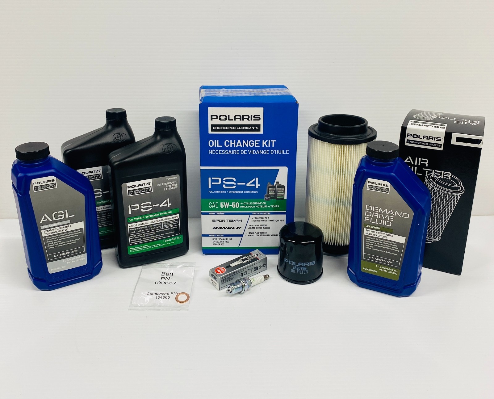 1996-2001 Polaris Sportsman 500 OEM Complete Service Kit - Oil Change Air Filter 1996-2001 Polaris Sportsman 500 OEM Complete Service Kit - Oil Change Air Filter