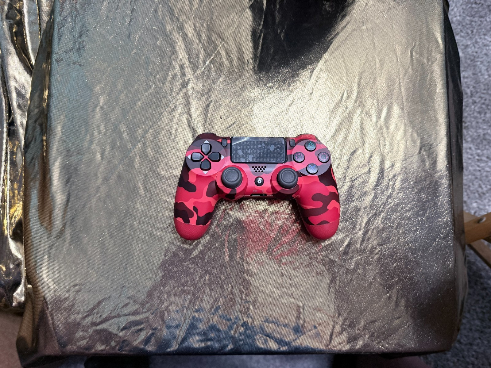 Wireless Controller Bluetooth Gamepad for PlayStation4 PS4 (Red Camo)