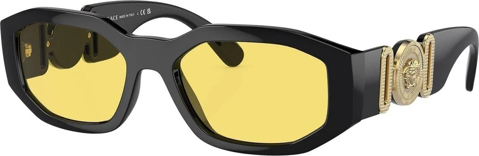 VERSACE | NEW | 4361 | 4361 GB1 - 85 | 53 | BLACK | YELLOW | NON POLARIZED