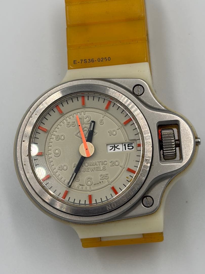 SEIKO CABANE de ZUCCa Dashboard 7S36 0250 Automatic 23 Jewels Day Date Working