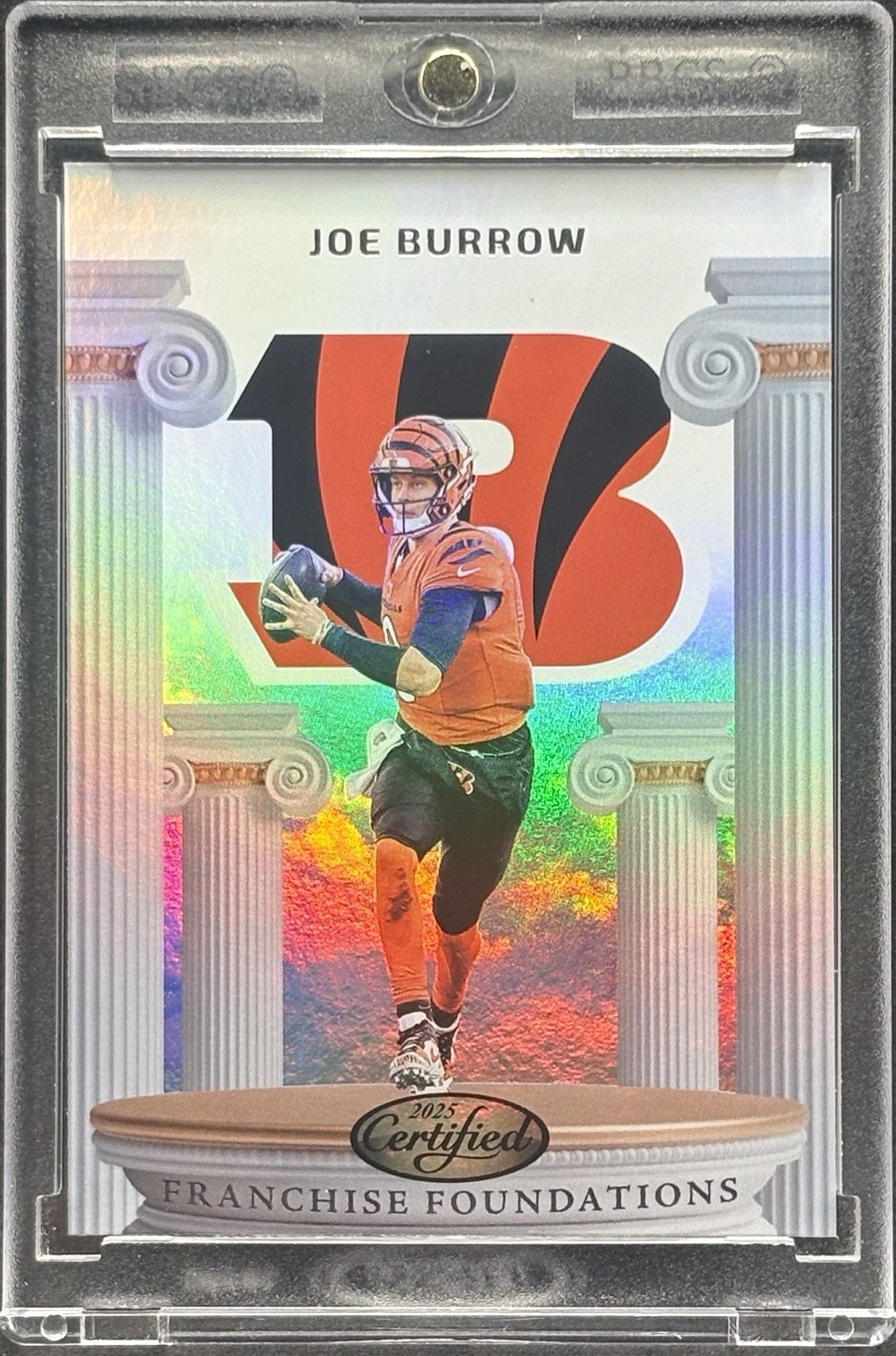 Joe Burrow WHITE HOLO FOIL REFRACTOR  CARD  PANINI BENGALS MINT
