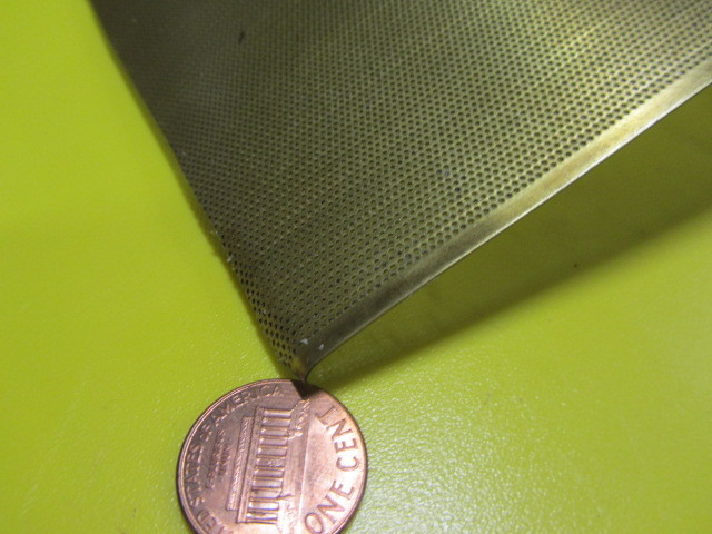 Brass Perforated Staggered Sheet,  .016\