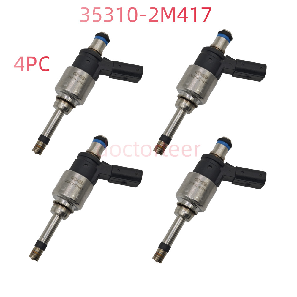 4PC Fuel Injector For Hyundai Santa Fe Sonata Tucson KIA Sorento 353102M417