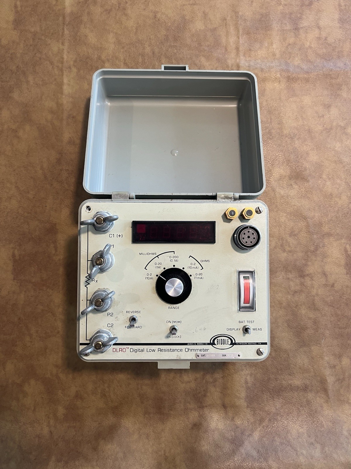 Biddle DLRO - WORKS Digital Low Resistance Ohmmeter Model 247000 Used Megger Biddle DLRO - WORKS Digital Low Resistance Ohmmeter Model 247000 Used Megger