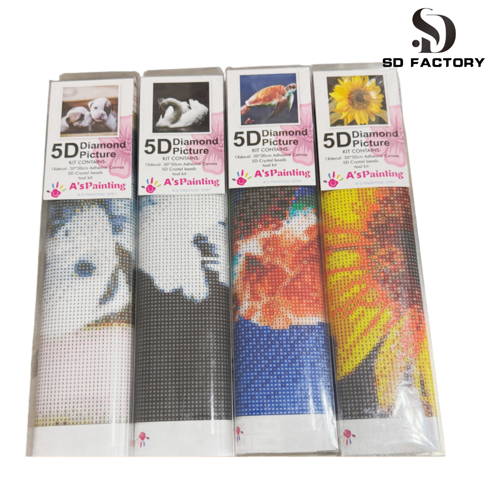 GIFTS SET for Adults AND Kids 5D DIY Diamond Painting Full Drill 4Types