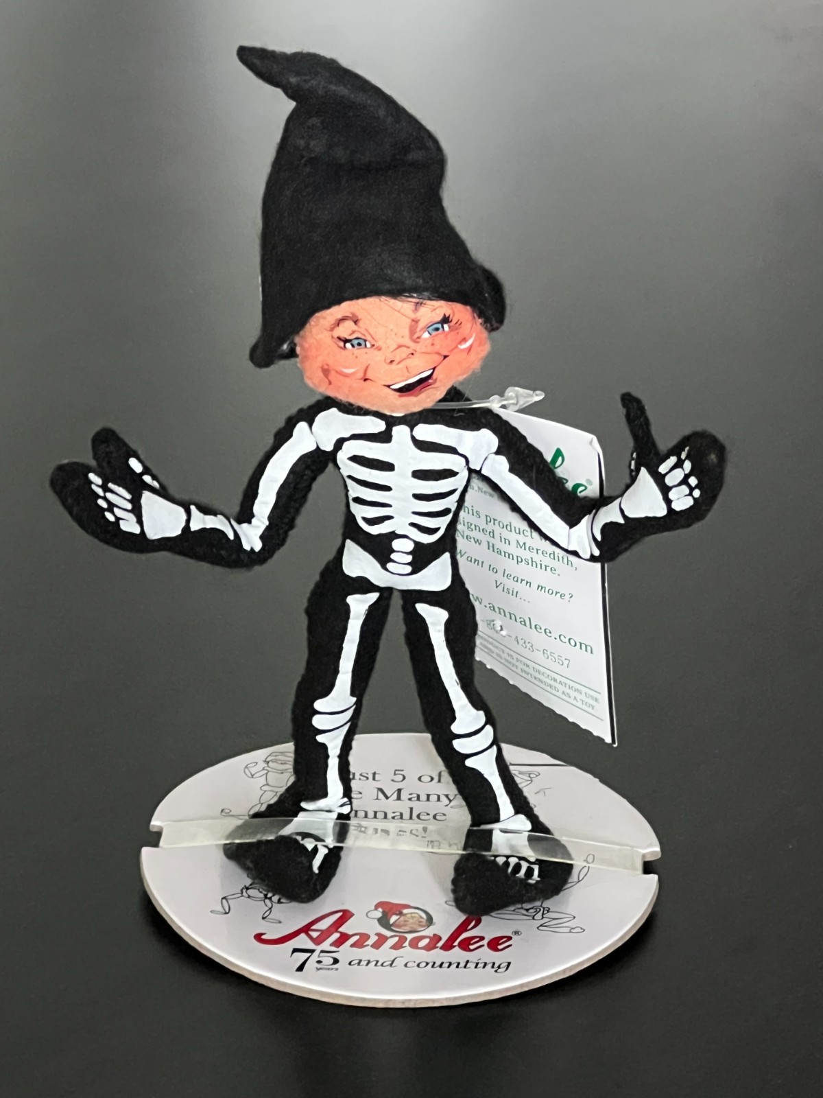 Annalee Skeleton Halloween Costume Elf 5\