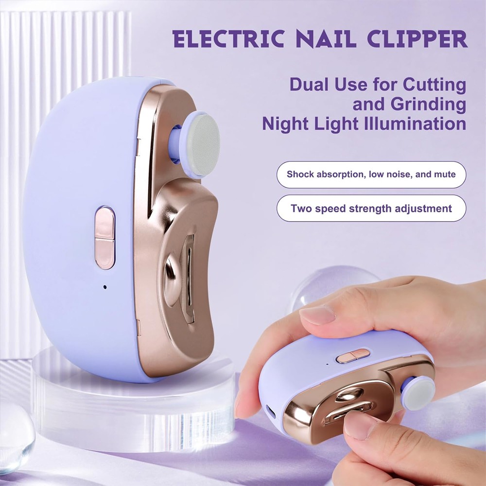 Safety Electric Nail Clipper Automatic Thick Nails Trimmer Professional Tool US Safety Electric Nail Clipper Automatic Thick Nails Trimmer Professional Tool US