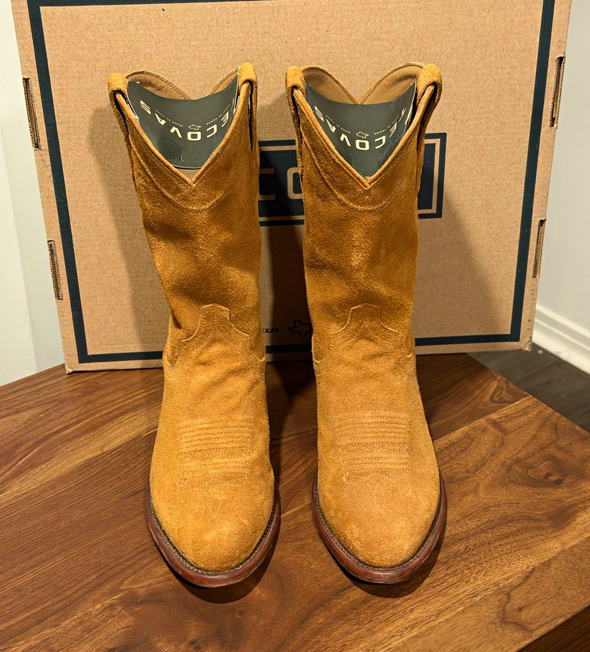 Tecovas The Johnny Honey Suede Western Boots Men’s US 9D MPN TJHM1008-1