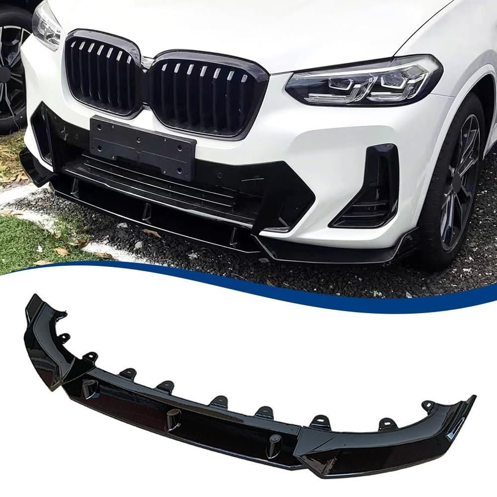 Front Lip for 2022-2024 BMW X3 G01 X4 G02 LCI M40i M-Sport Bumper Air Splitter
