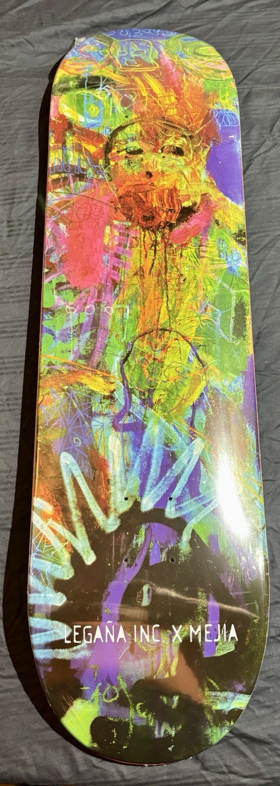 Legaña Inc. X Mejia Deck Colorful Graphic Art Theme Skateboard Deck Legaña Inc. X Mejia Deck Colorful Graphic Art Theme Skateboard Deck