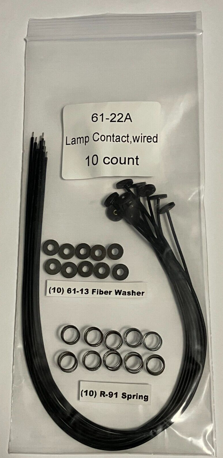 Ten Lionel 61-22 lamp contact (151-38) W/12\