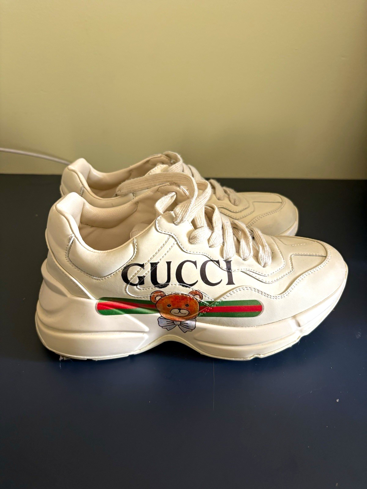 Gucci Rhyton Crossover Sneaker Teddy Bear Motif