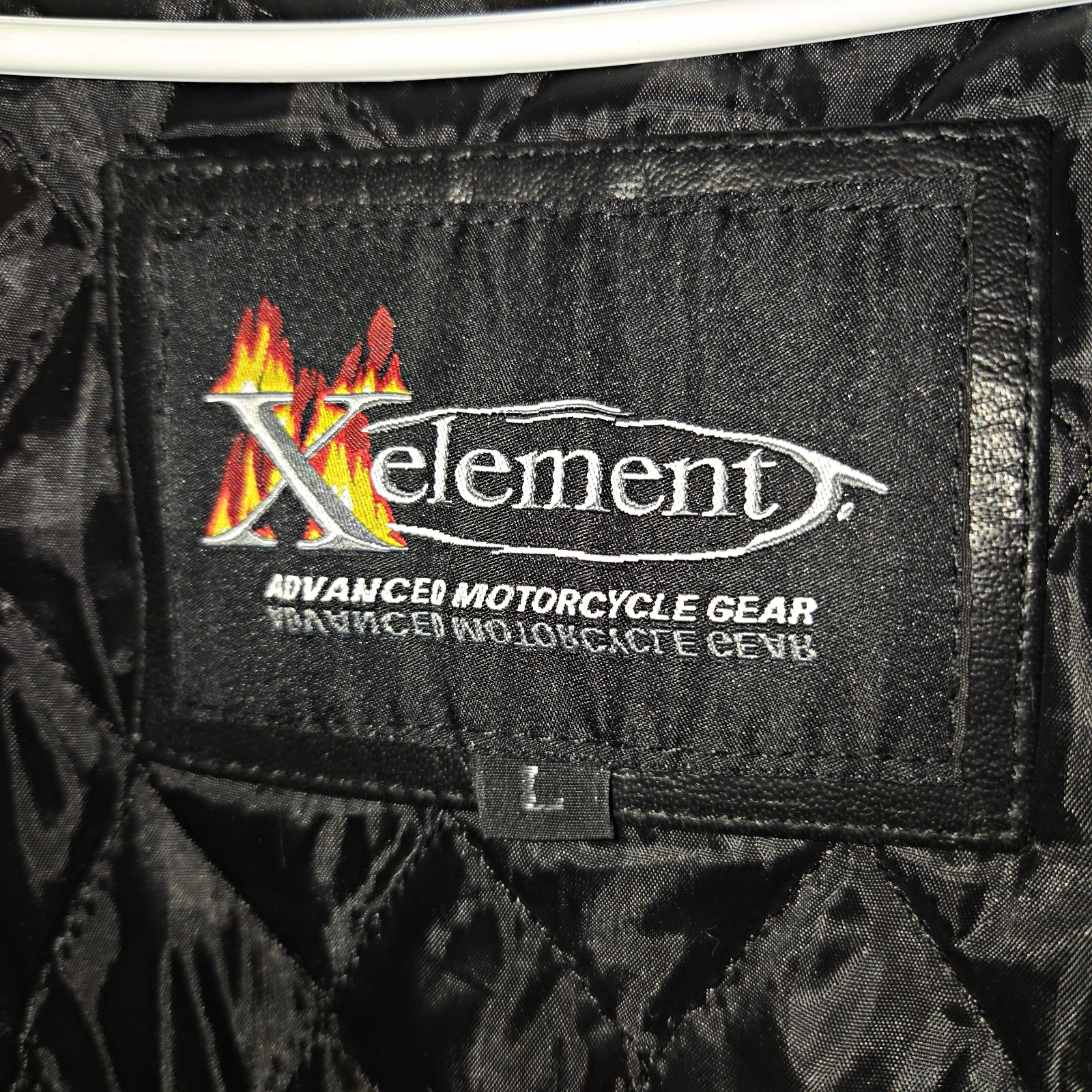 Xelement Advanced Men's Leather Motorcycle Jacket Size L Xelement Advanced Men's Leather Motorcycle Jacket Size L