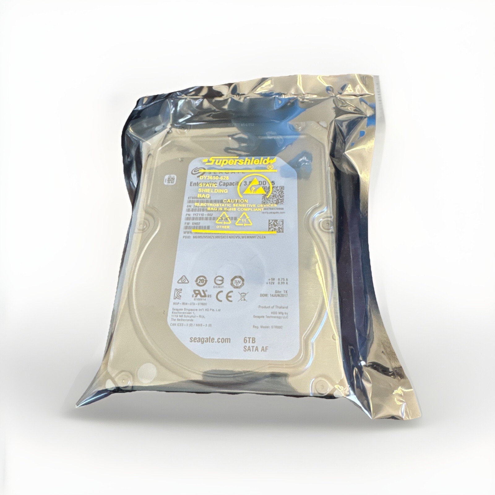 Seagate ST6000NM0115 1YZ110-002 6TB 7.2K RPM 6Gb/s 3.5 Seagate ST6000NM0115 1YZ110-002 6TB 7.2K RPM 6Gb/s 3.5