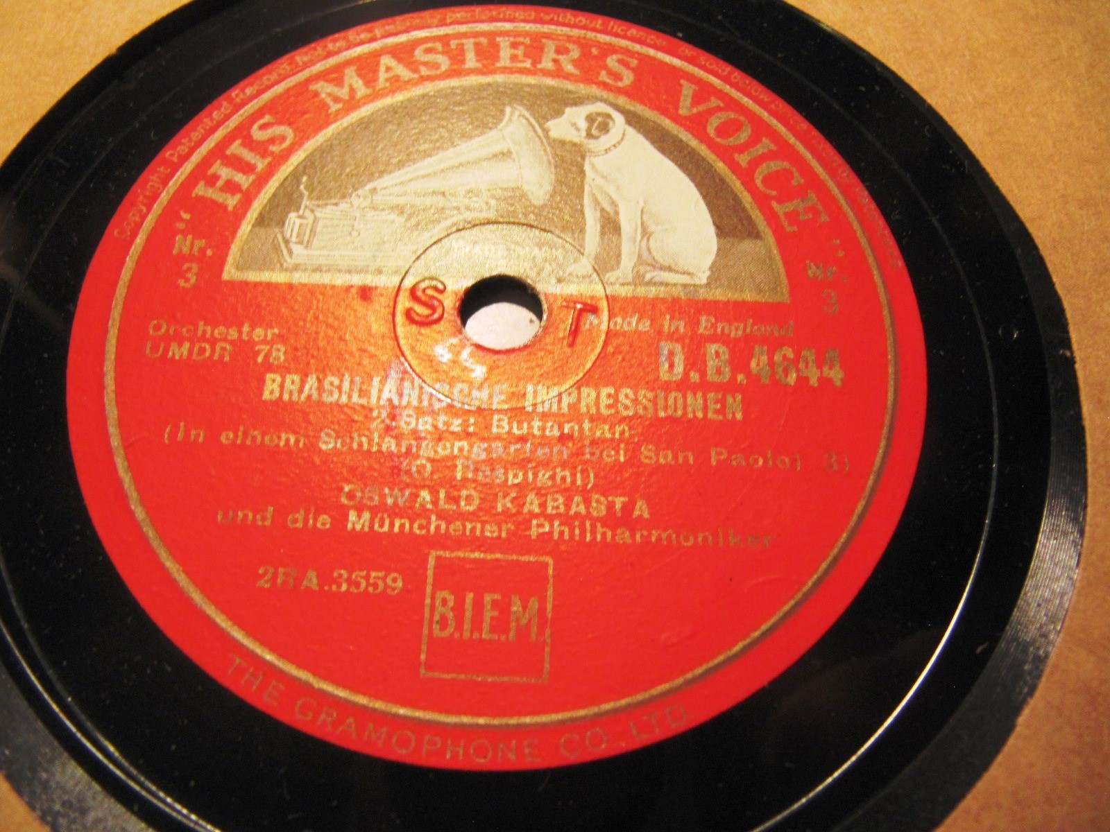 1938 Oswald KABASTA Respighi Brazilian Impressions Munich Philharmonic HMV 2x78
