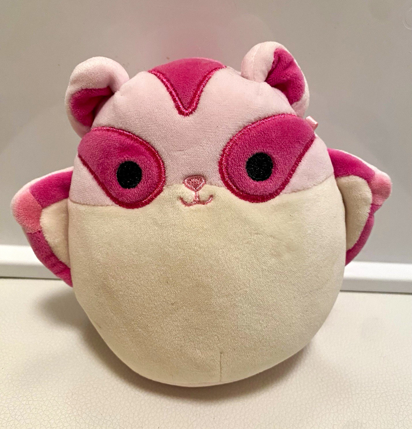 Squishmallows Pink & White Raccoon Plush, Small 6-14 in Soft Stuffed 2021