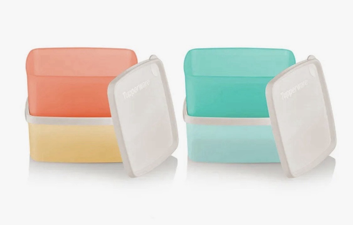 Tupperware Square Round Container Set of 4 NEW Tupperware Square Round Container Set of 4 NEW