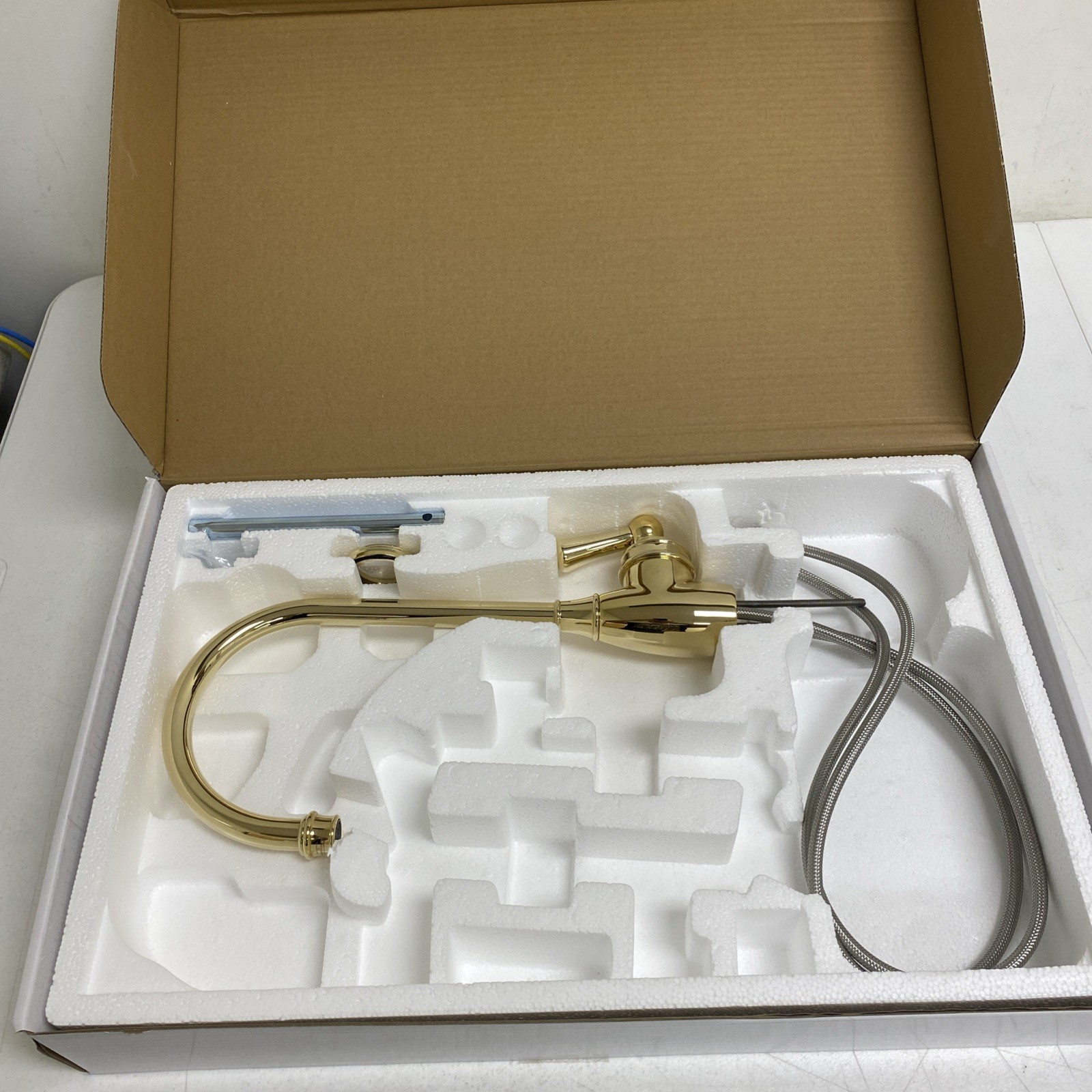 ROHL Perrin & Rowe U.4700EG-2 Georgian Era English Gold Bar Prep Faucet Open Box