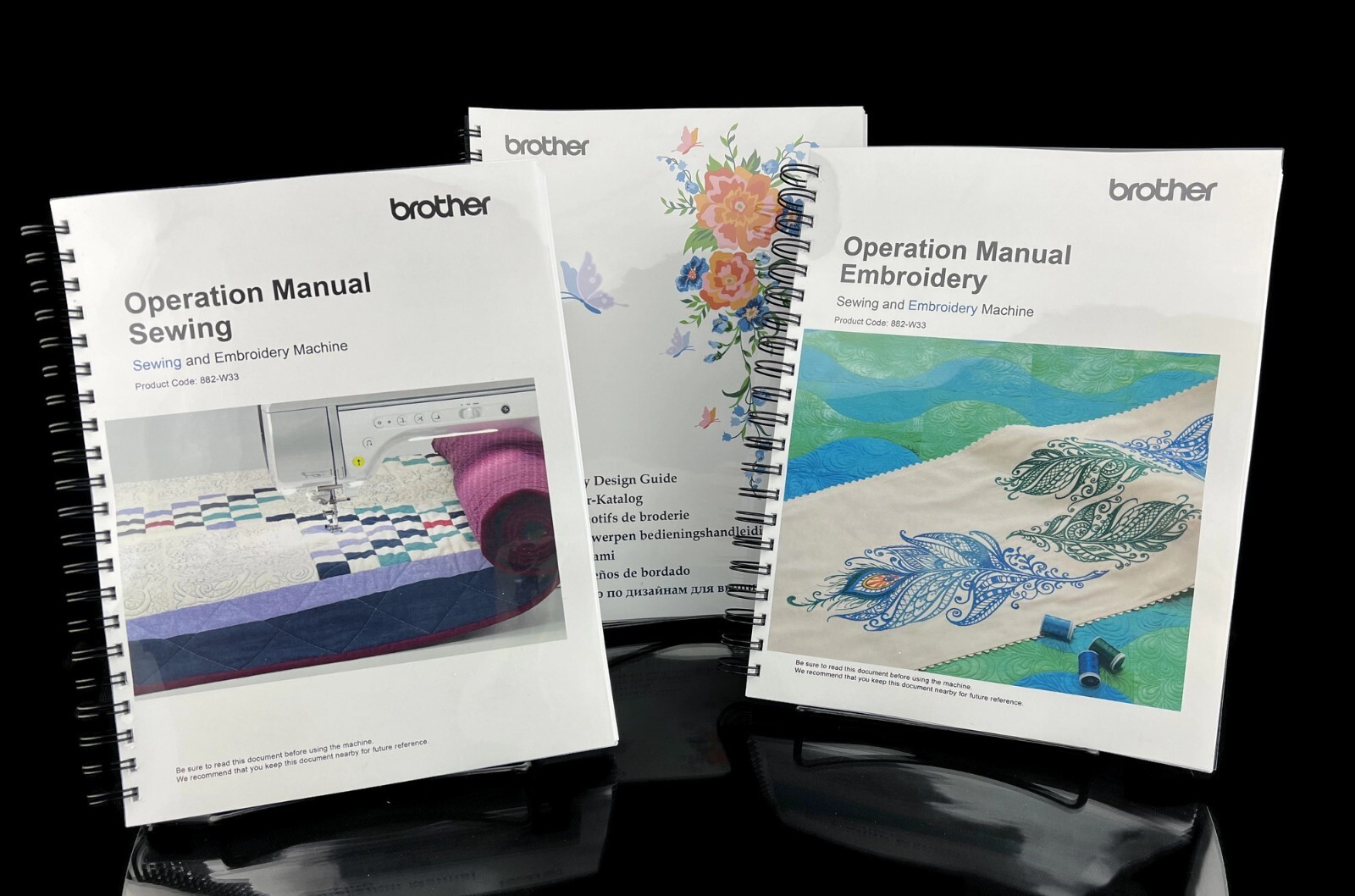 Brother Luminaire XP3 -Full Color - Lays Flat -  3 Manual Bundle 