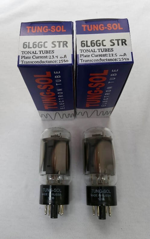 New 2x TungSol 6L6GC STR / 6L6 | Matched Pair / Duet / Two Tubes | 