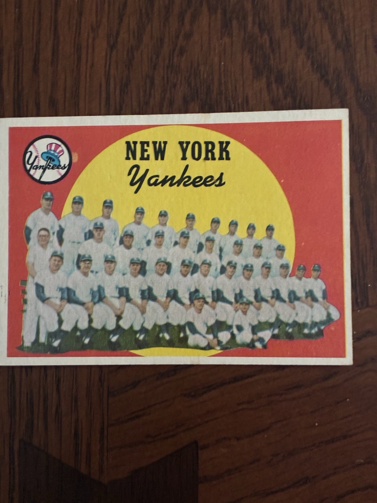 1959 Topps Yankees Unmarked Check List #510 Ex+ Condition 