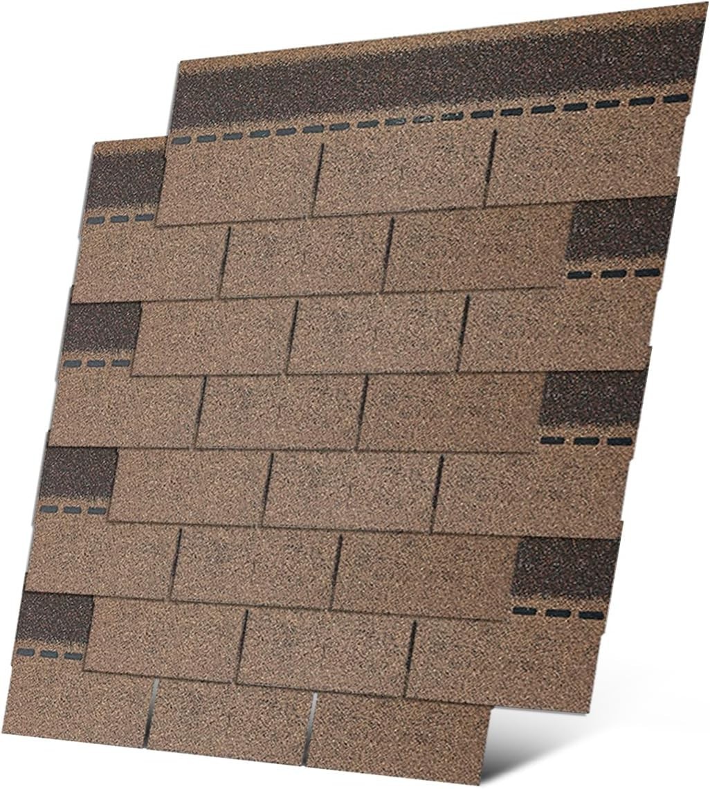 Roofing Shingles 3-Tab (Tan) 8-Pack 39.4\