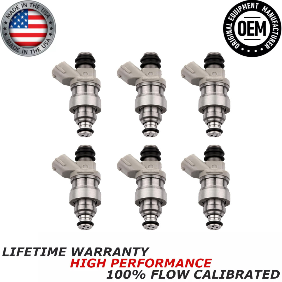 x6 OEM DENSO Fuel Injectors for 1996-1998 Toyota 4Runner 3.4L V6 #23250-62030 x6 OEM DENSO Fuel Injectors for 1996-1998 Toyota 4Runner 3.4L V6 #23250-62030