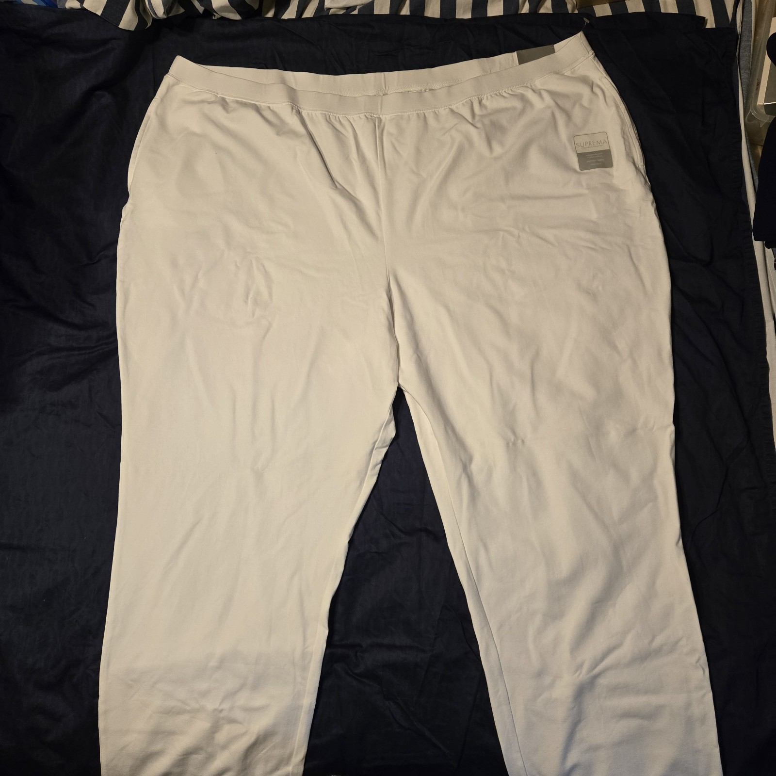 NWT Catherine\'s Suprema Collection White Pants, Size 5X or 6X, 34/36W, Waist 56\