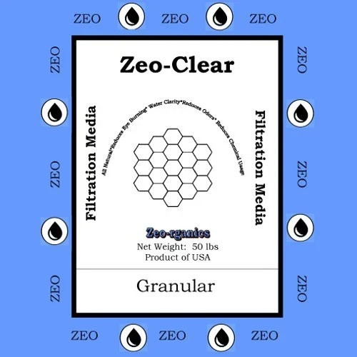 Zeo-Clear Swimming Pool Sand Filter Media Alternative 50 lbs Zeosand Zeolite