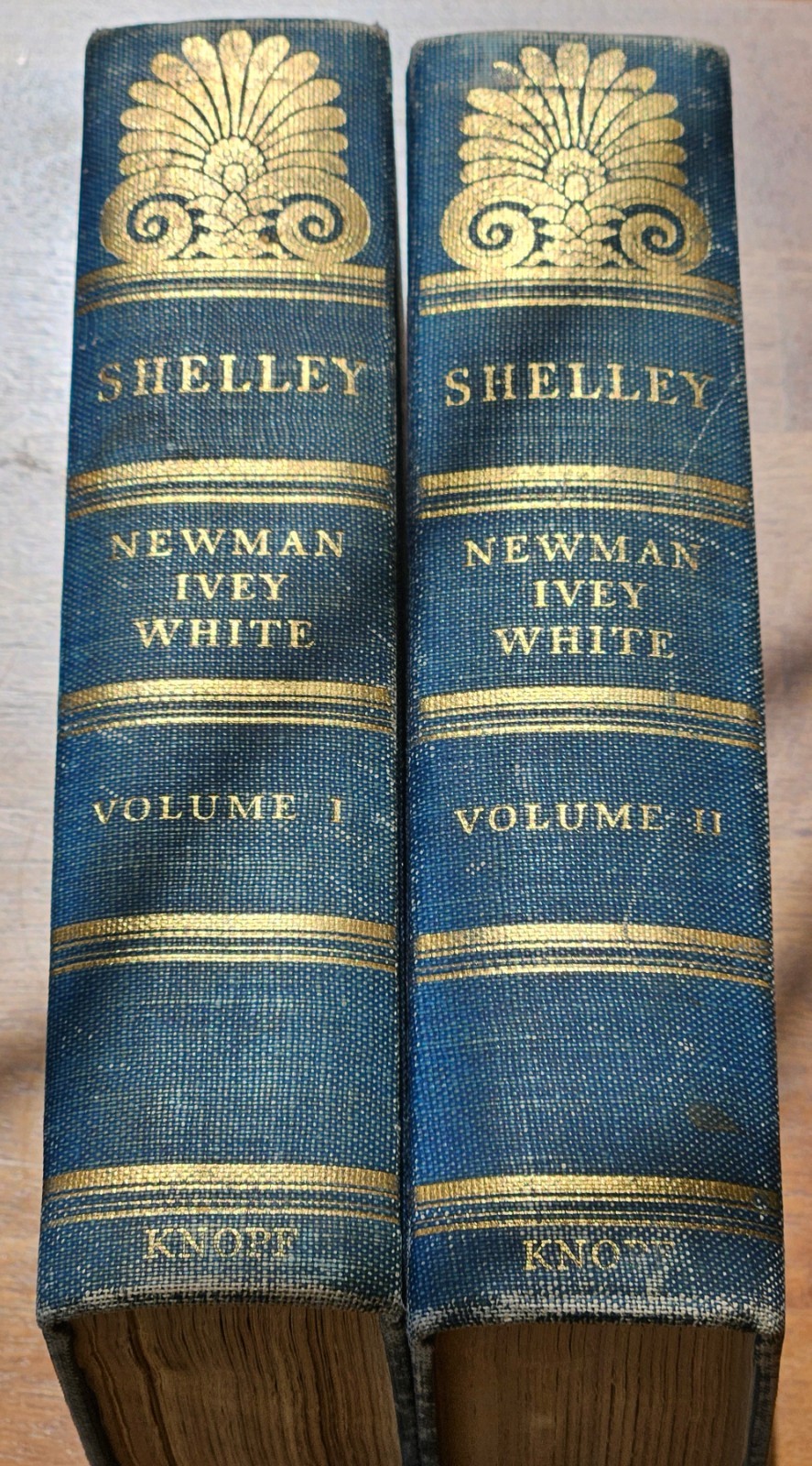 Vintage 1947 Shelley Volumes I and II Includes The Original Frankenstein Idea