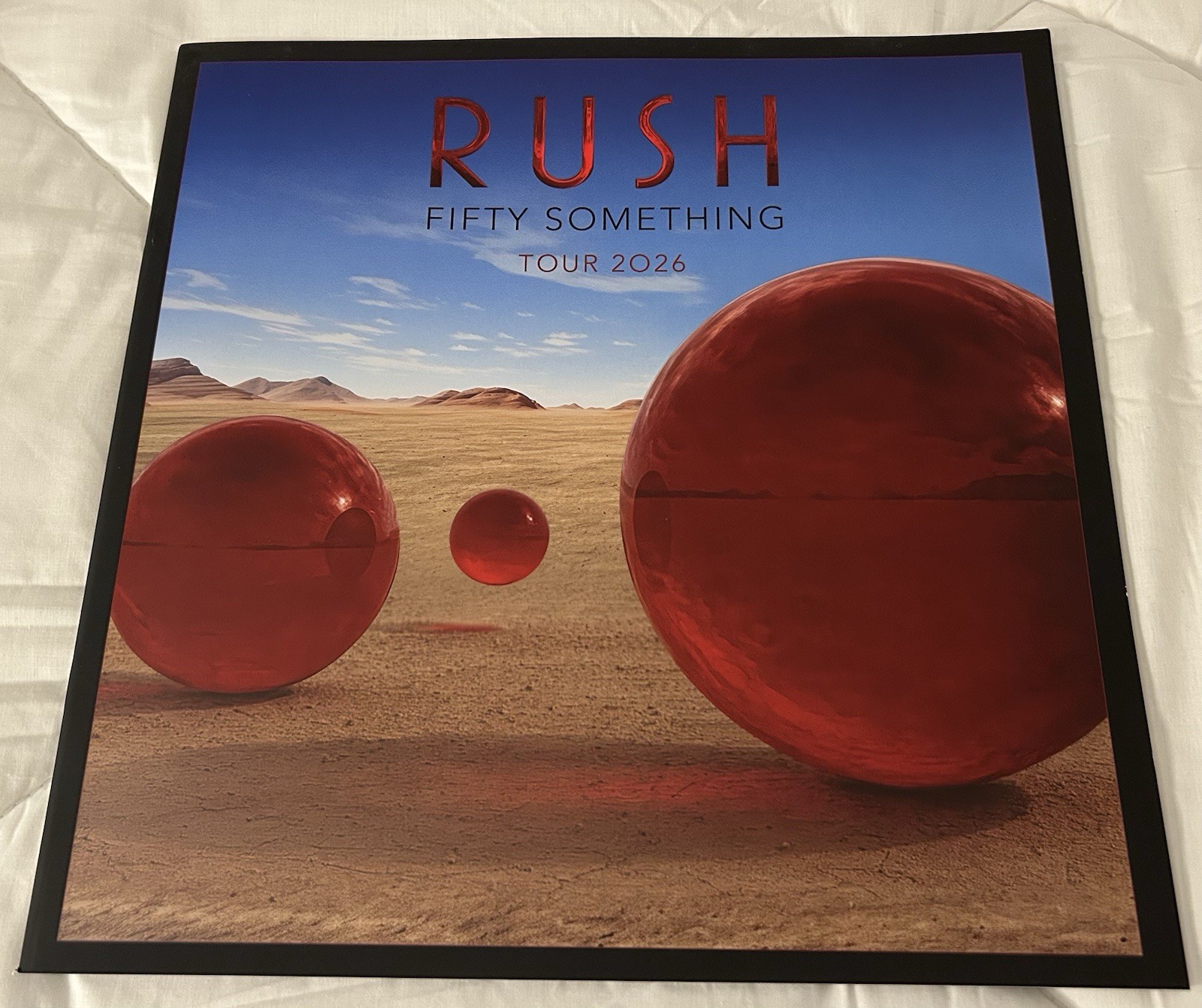 OFFICIAL RUSH  50 FIFTY SOMETHING 2026 TOUR BOOK PROGRAM GEDDY LEE