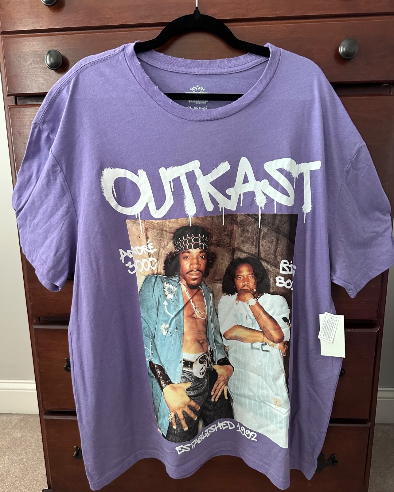 ⁠Outkast Graphic Tee Shirt XL NWT New Andre 3000 Big Boi Hip Hop Band Merch