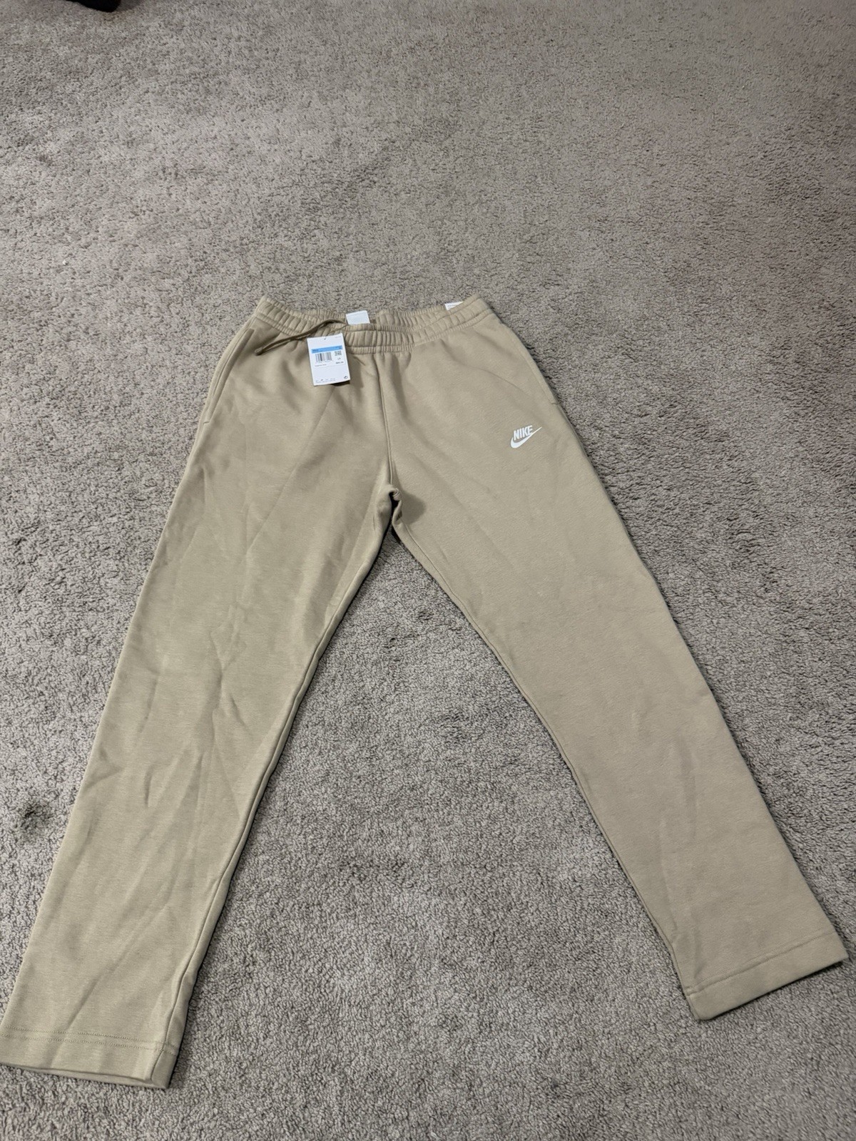Nike Men\'s Sportswear Club Fleece Pants Khaki / Brown Size M (BV2707-247) NWT