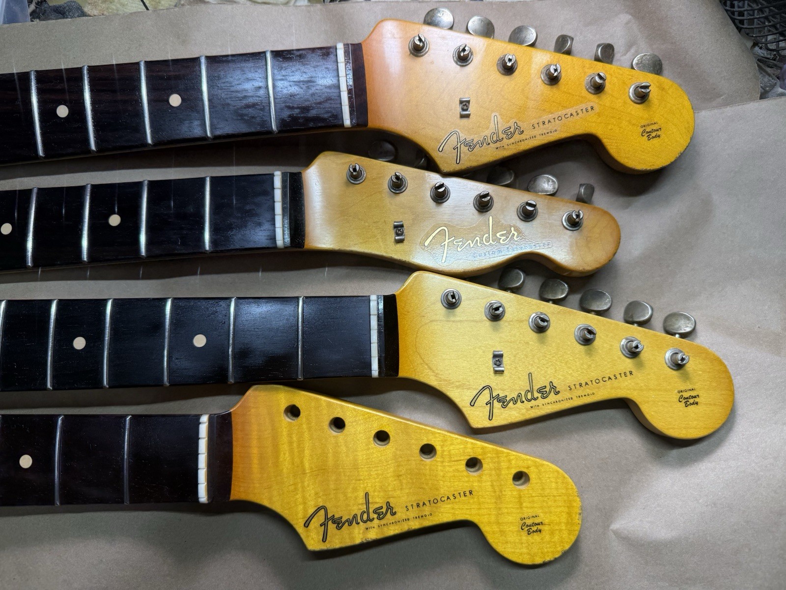 50’s & 60's Stratocaster neck To Order vintage Fender specs custom order