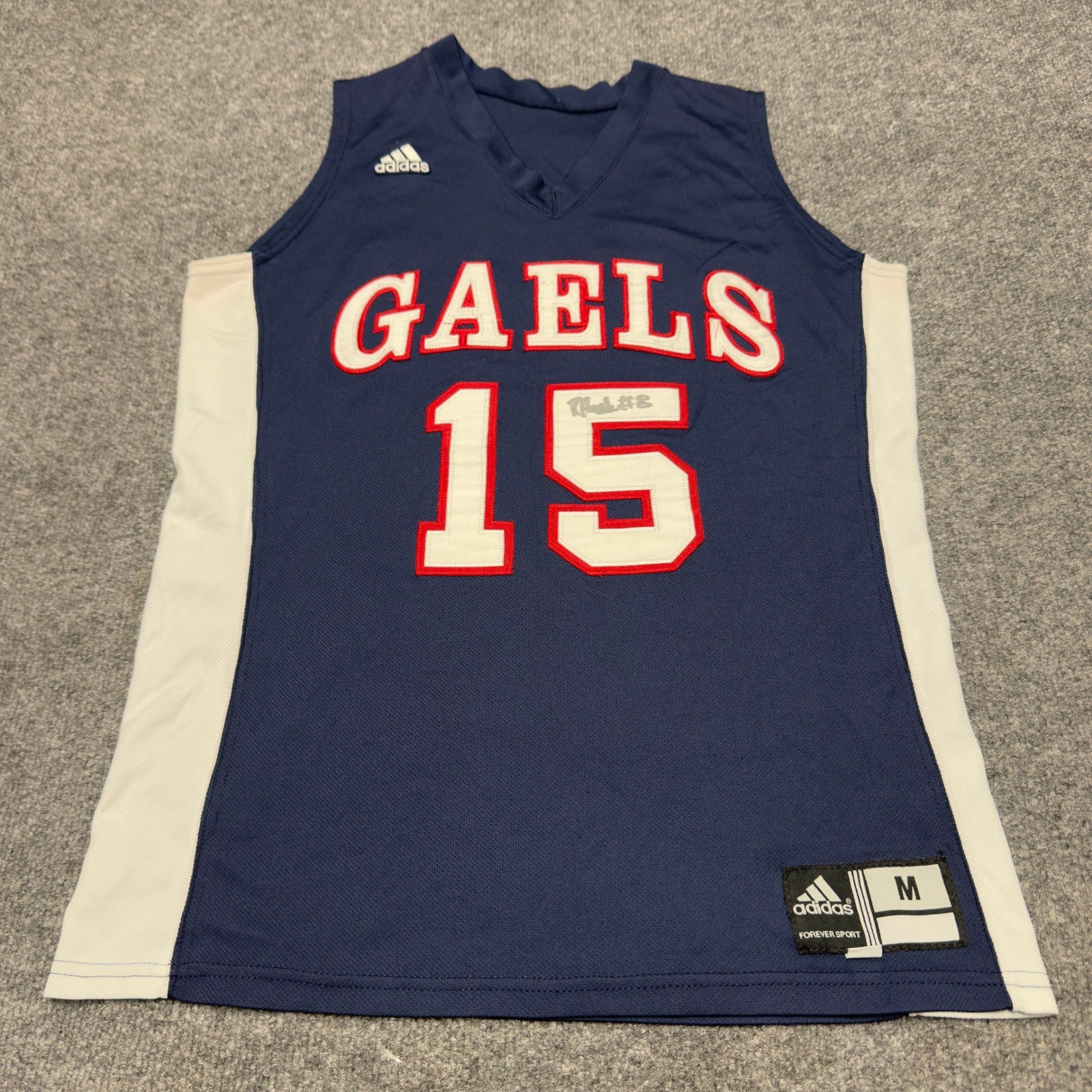 Vintage 2005 Adidas Saint Marys Gaels Authentic Stitch Basketball Jersey Medium