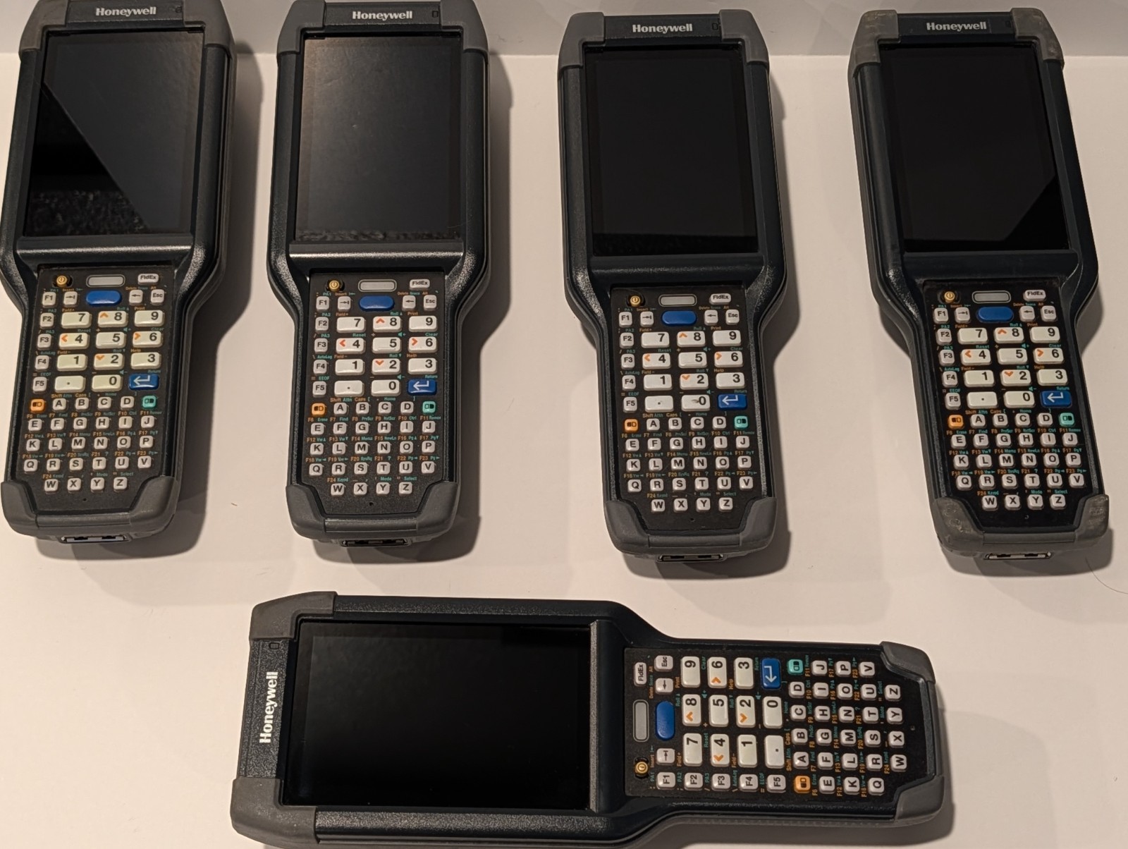 QTY5 Honeywell CK65 Handheld Computer Barcode Scanners and 5 batteries (used)