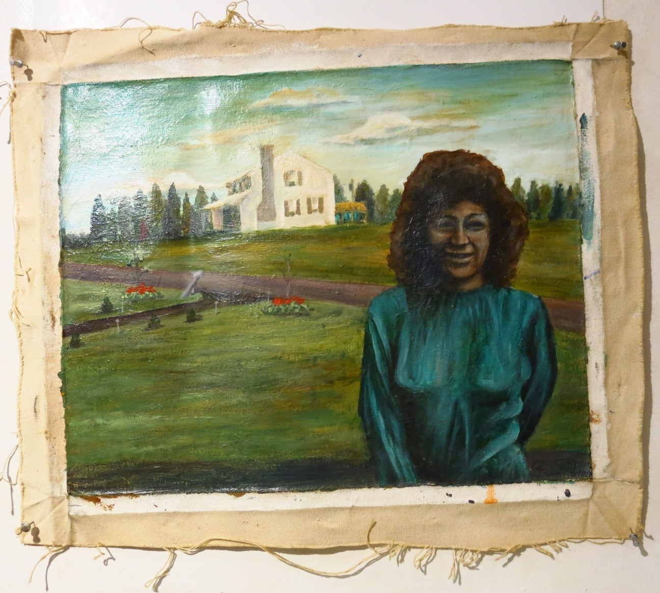 PORTRAIT OIL█PAINTING VINTAGE REALISM ART█SIGNED BUY ORIGINAL ANTIQUE REALIST PA