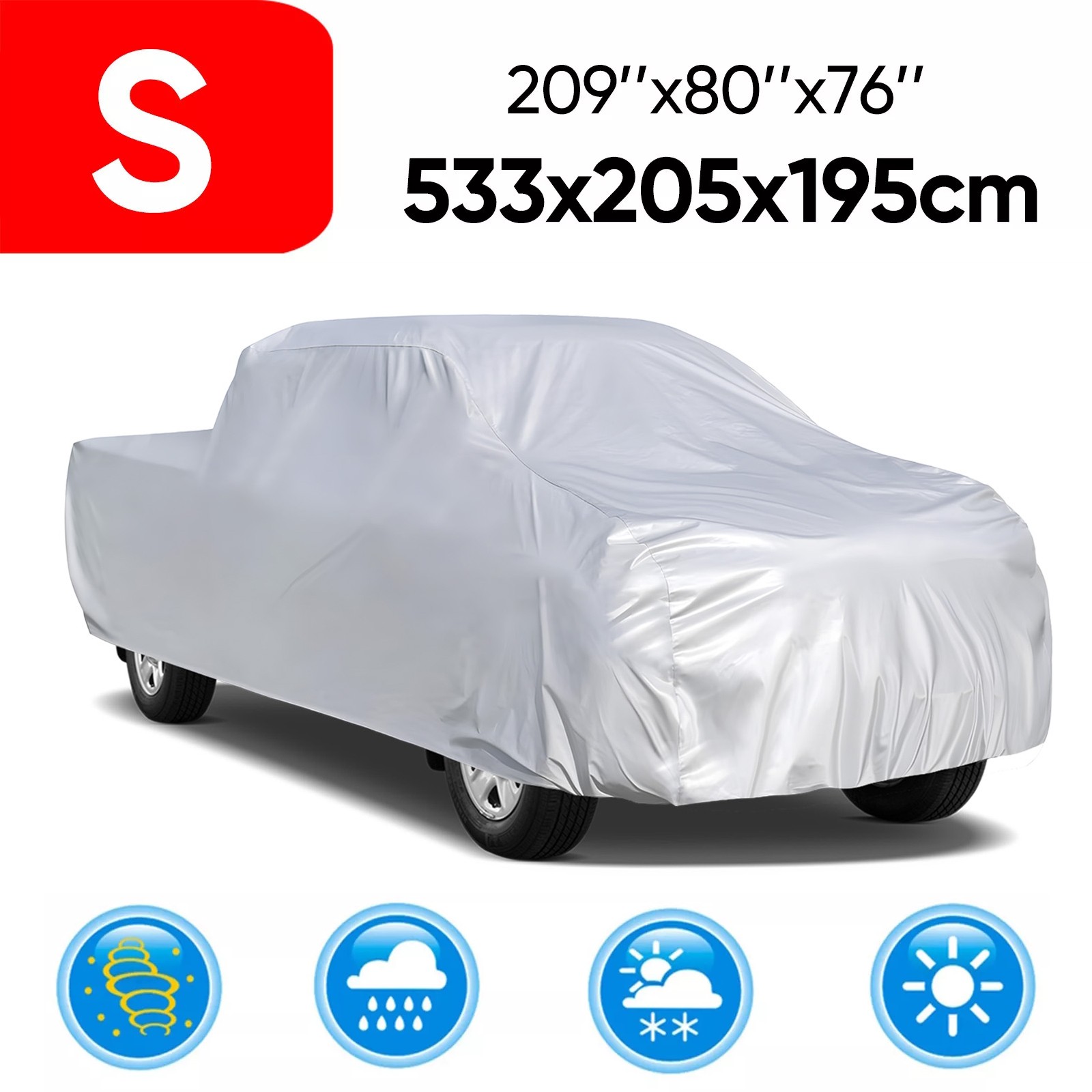 NEVERLAND Pickup Truck Full Car Cover Waterproof All Weather Rain SUV Protection