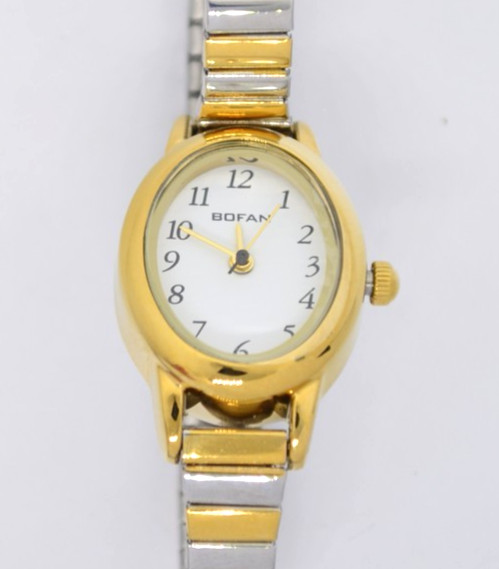 Bofan Women’s Watch Gold Tone Stainless Steel Bracelet Arabic Numerals Quartz