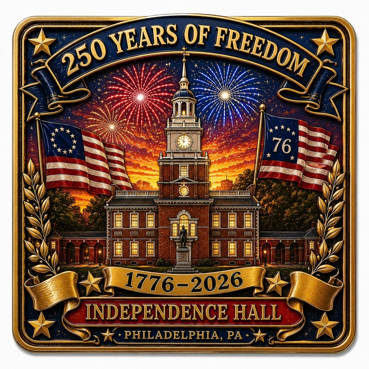 2023 America\'s 250 Anniversary Collectible Refrigerator Magnet