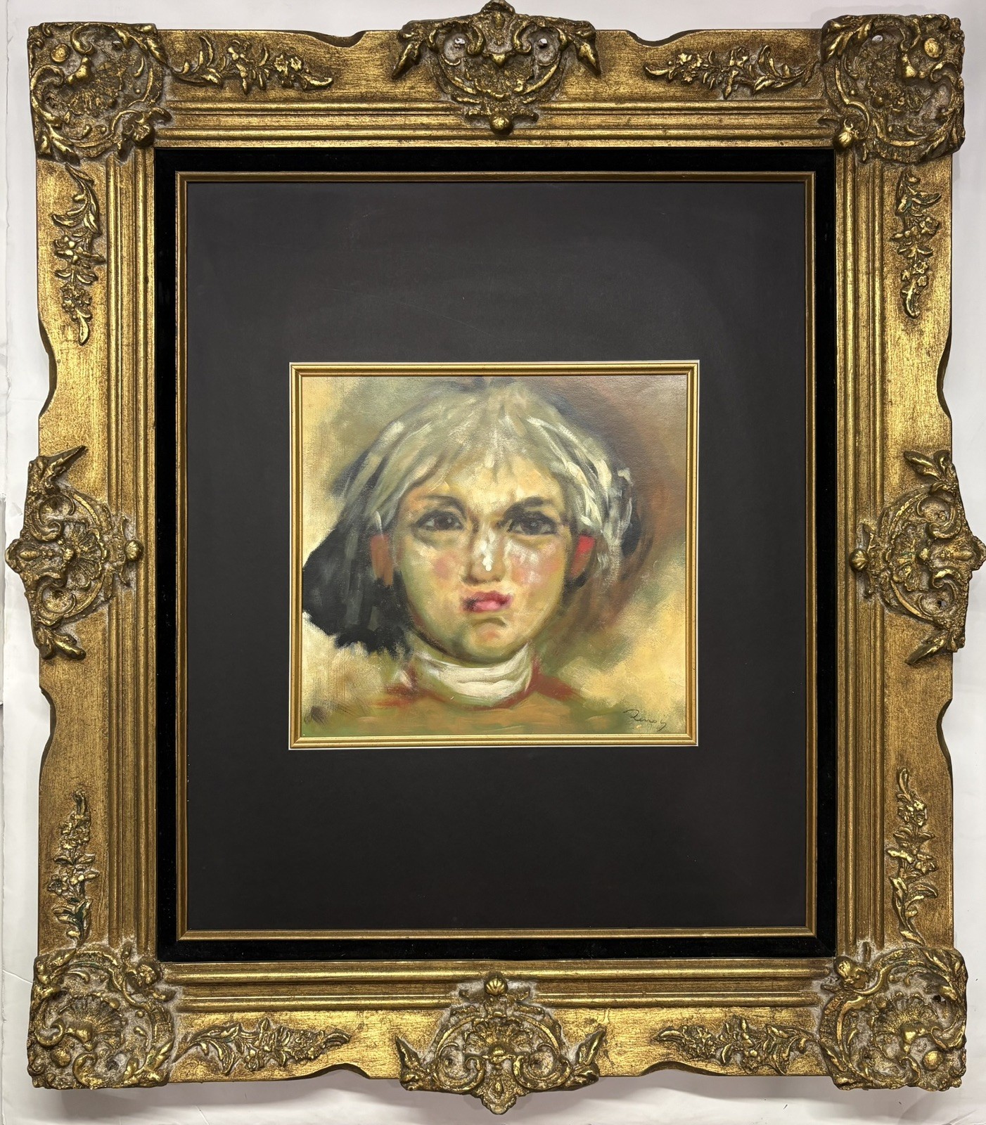 Pierre Auguste Renoir  1841-1919 Oil On paper signed. In The Style. Hand signed 